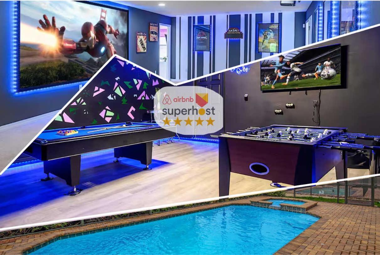 8Br Resort Home W Pool Hot Tub And Theatre Loft Kissimmee Ngoại thất bức ảnh